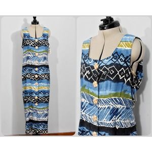 R. J. Stevens Tiki Dress NOS